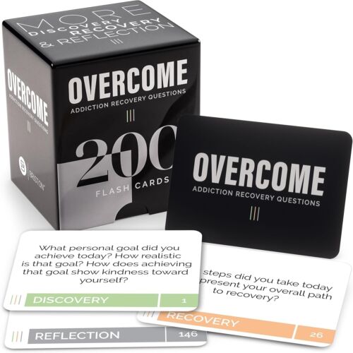 200 Durable Addiction Recovery Conversation Cards for Therapy & Self-Reflection - Picture 3 of 10