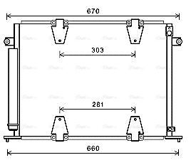 SZ5135D AVA Condenser FIT SUZUKI GRAND ESCUDO (1998) 2.7 VVTI