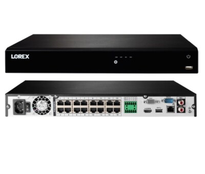 NEW Lorex 16 Channel HD PoE NVR 4K N862D63B Security 4TB
