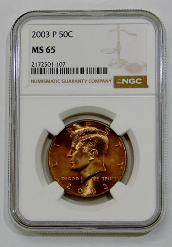 2003 P - Kennedy Half Dollar - NGC MS 65 - w/ Unique Reddish Tone 