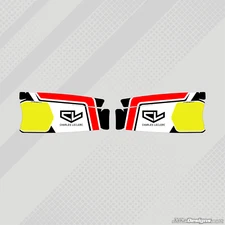 CL KART (Charles Leclerc) STYLE FREELINE SIDEPOD STICKER KIT - KARTING