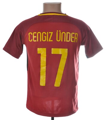 Maillot AS Roma Porté En Match - Numéro 17 Azmoun - Taille L Adidas - Training Noir - Collector