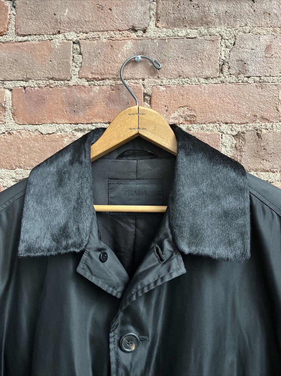 ジャケット・アウター Prada 1999 lether belt stand collar coat Prada 1999 lether belt stand collar coat - メルカリ