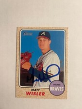 Atlanta Braves MATT WISLER Signed Card