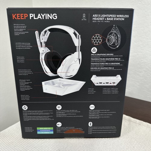 Logitech Astro A50 X LIGHTSPEED Wireless + Base Station - Xbox - white - Afbeelding 3 van 4