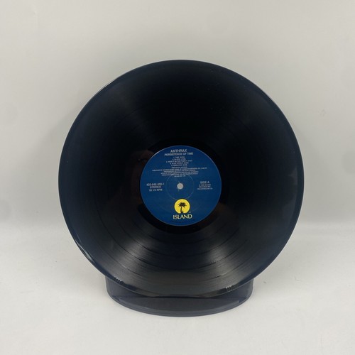 ANTHRAX persistence of time LP 1st Press Rare USA Import EX/VG Import Cuts - Picture 6 of 10