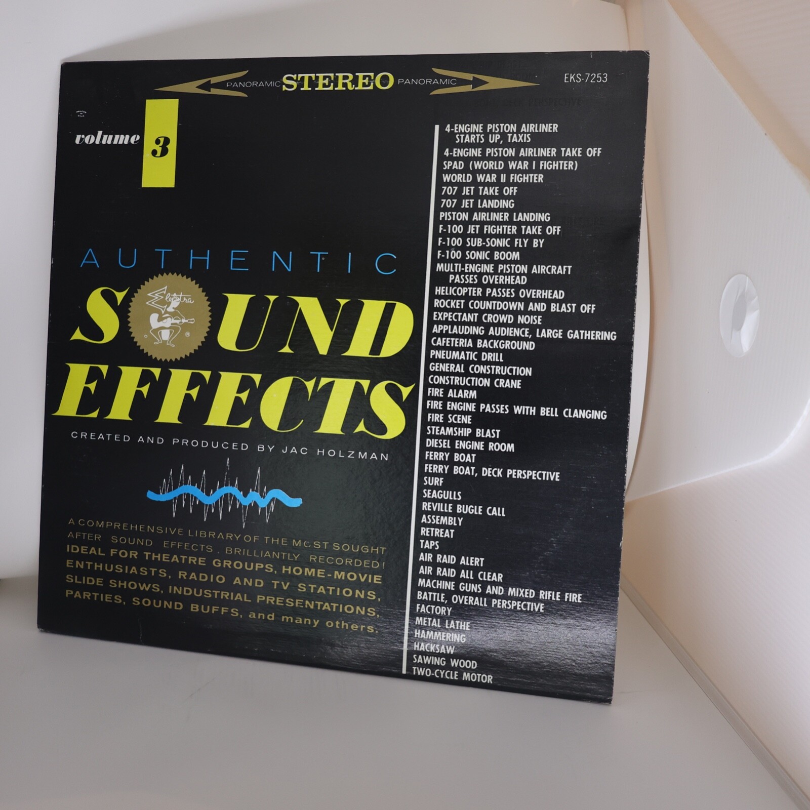 Jac Holzman – 42 Authentic Sound Effects Vol 3 Electra Records EKS-7253 ...