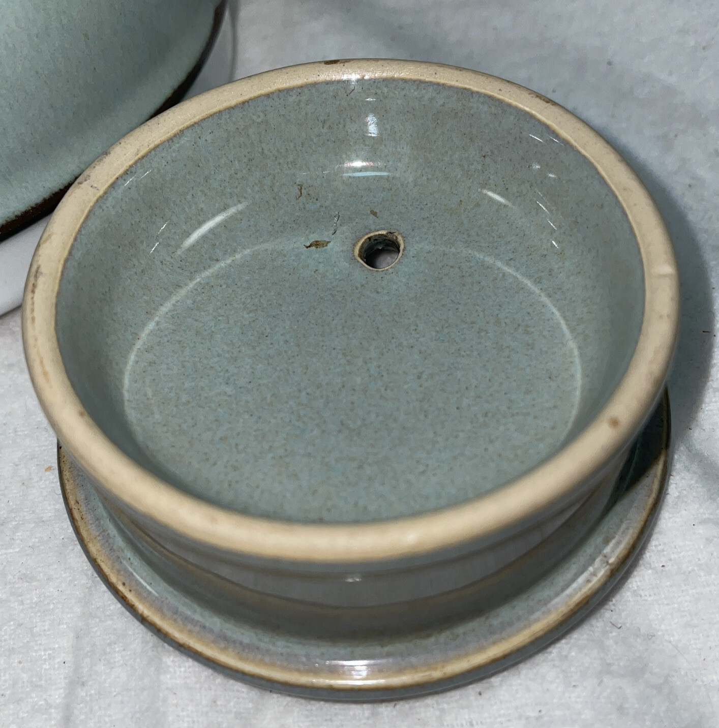 Denby Teapot "ROMANCE" Pale Blue/Grey Stoneware VTG eBay