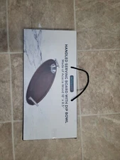 Handled Serving Board With Dip Bowl