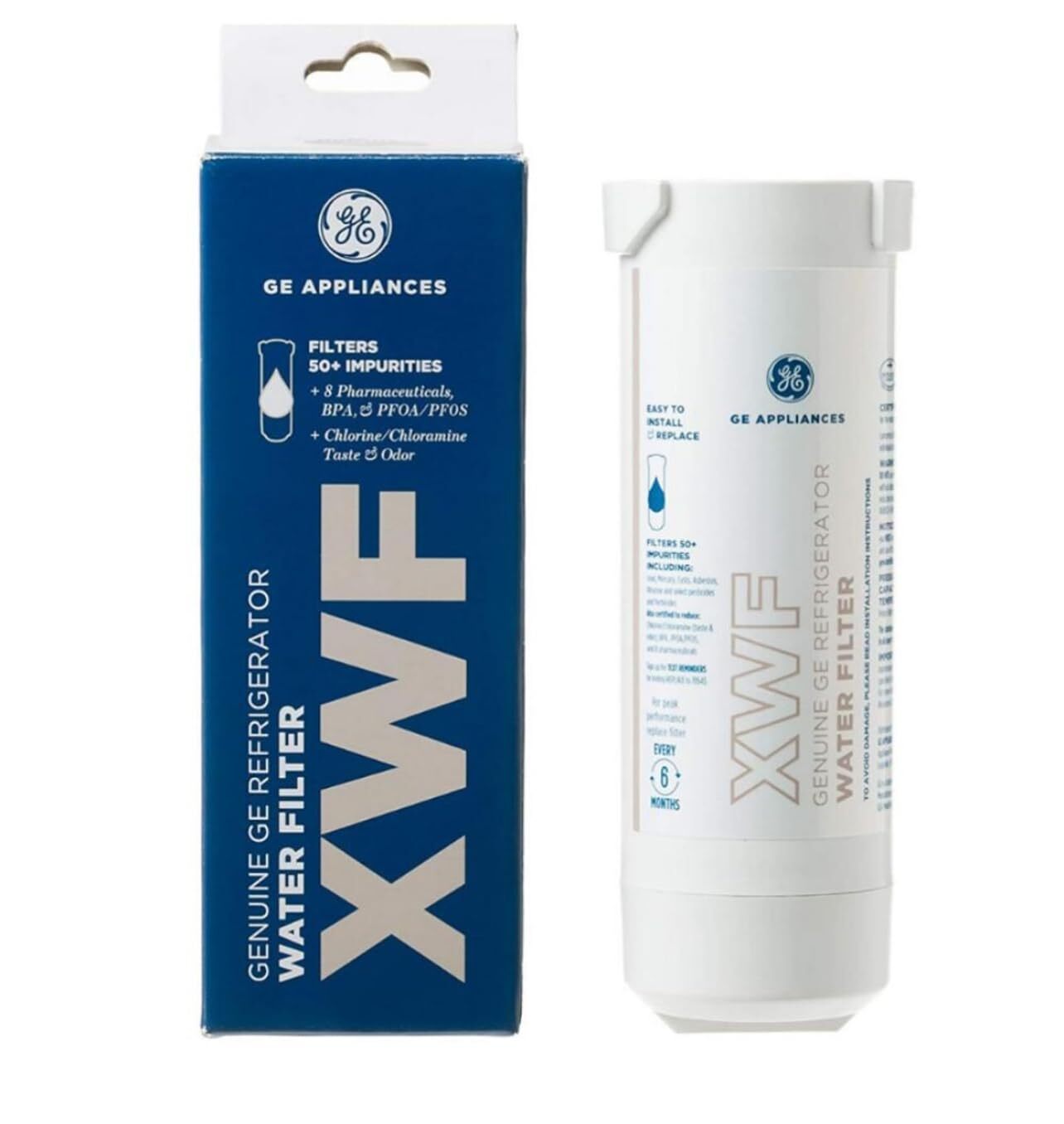 XWF refrigerator water filter Compatible with GE XWFE water filters (1