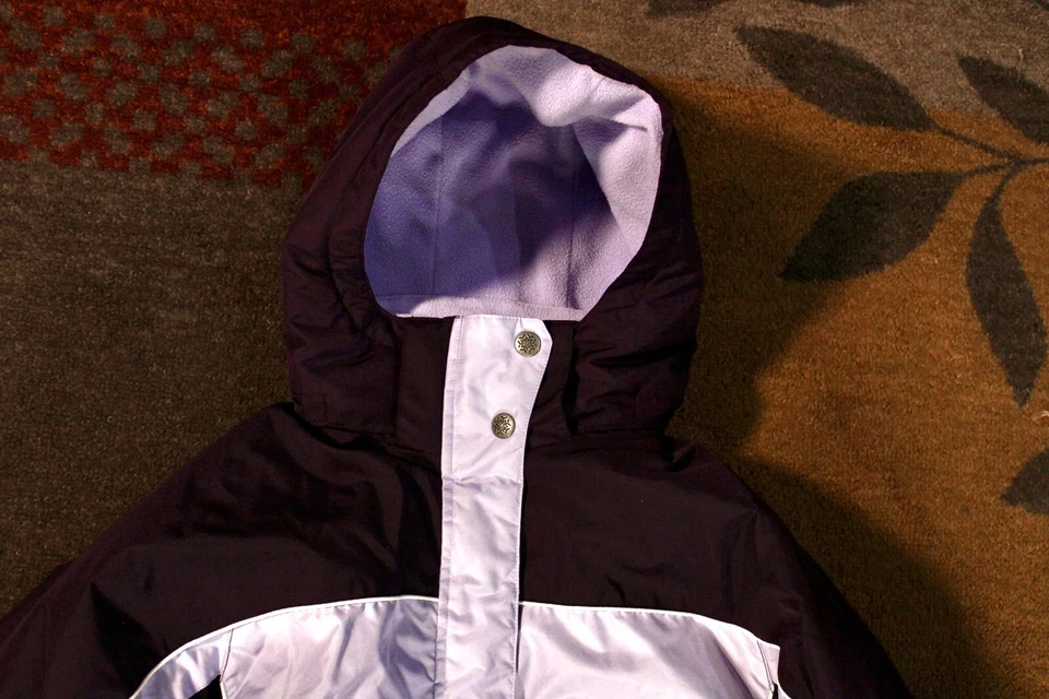 Jaqueta Cherokee roxa camada dupla para meninas tamanho 14/16 XL - Imagem 2 de 4