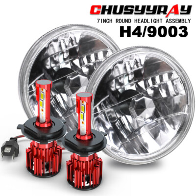 2x7inch Round Led Projector Headlights Hi/Lo Beams For 1990-1997 Mazda - Foto 6