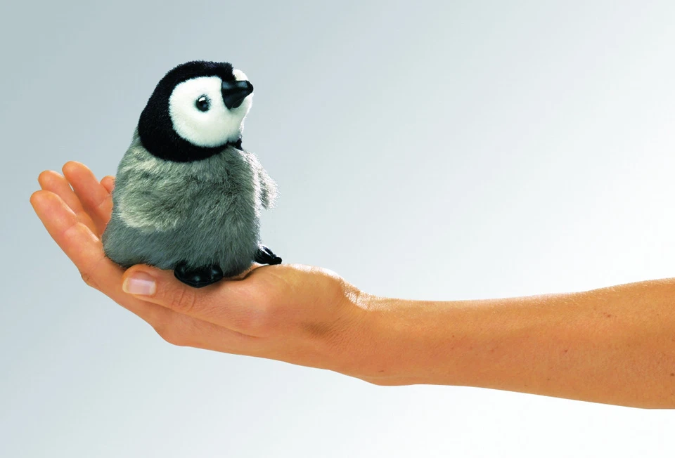 Fingerpuppe BABY-KAISERPINGUIN Pinguin Babypinguin Fingerpüppchen Folkmanis NEU