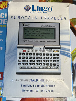 Lingo EUROTALK Traveler 6 Languages ENG SPAN FRENCH GERMAN ITALIAN GREEK 