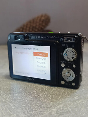 Sony Cybershot DSC-W120 7.2MP CCD Retro Digital Camera - Black | eBay