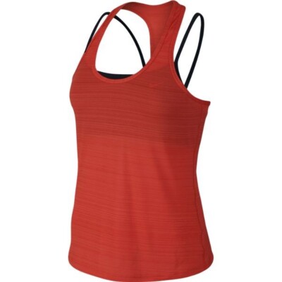 Nike Victory Tank Top Damen purpurrot/schwarz UK S LN027 SS 03