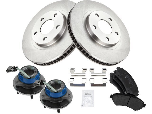 Front Brake Pad and Rotor and Wheel Hub Kit fits Aurora 73DMTY