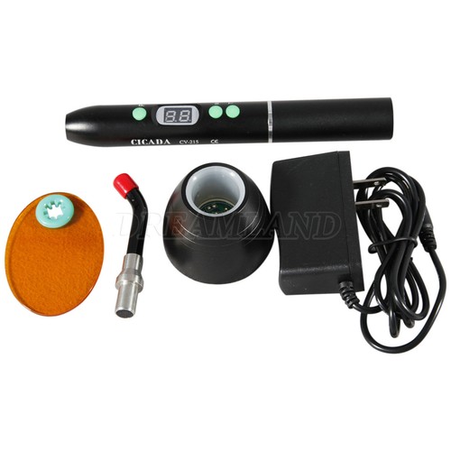 Barra guía de fibra óptica dental punta de vidrio/LED luz de curado lámpara inalámbrica D2 - Imagen 41 de 55