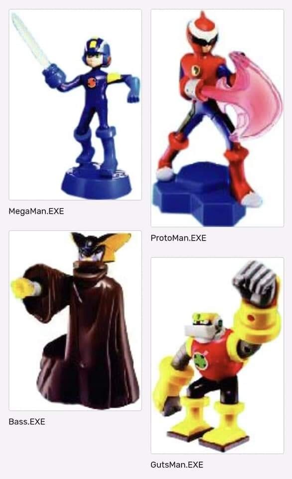 2005 MEGAMAN EXE HAPPY MEAL TOY'S COMPLETE SET LIMITED EDITION SET