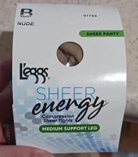 Sheer Energy Sheer Top Pantyhose Nude B