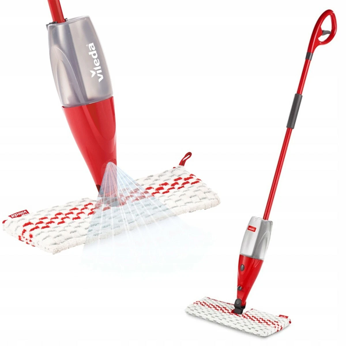 Vileda Spray Flat Mop 1-2 Spray MAX Mop 750ml Rotable Head Effective Clean  Floor