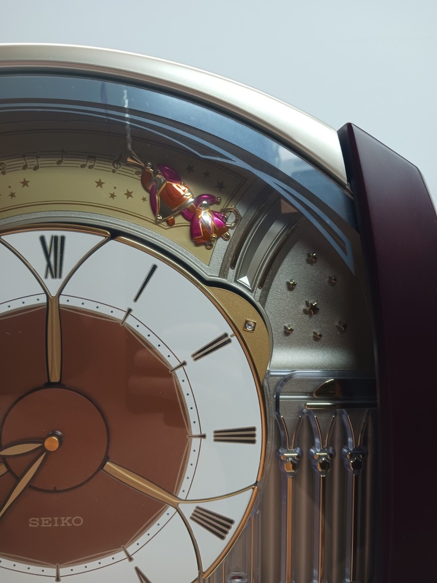 Seiko QXM150BRH からくり時計　掛け時計 Aグループ] SEIKO Melodies in Motion Clock QXM150BRH からくり
