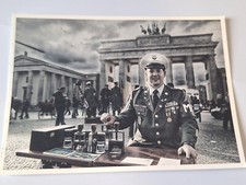 AK Postkarte Brandenburger Tor Wache US Soldat Grenze Stempel Checkpoint Charlie