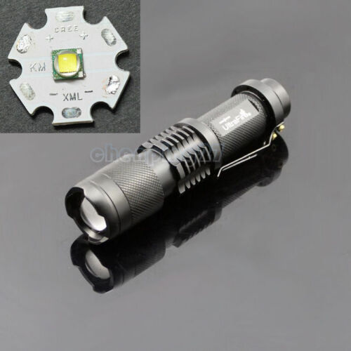 Super Mini CREE XML-T6 1600 Lm LED Lamp Flashlight Zoomable Focus Torch Light - Picture 1 of 8