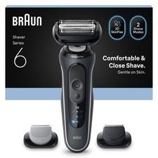 BRAUN Series 6 Elektrorasierer, +2 Aufsätze, 62-G1650s Herrenrasierer #2879130