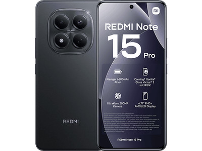 XIAOMI REDMI NOTE 15 PRO BLACK 8+256GB