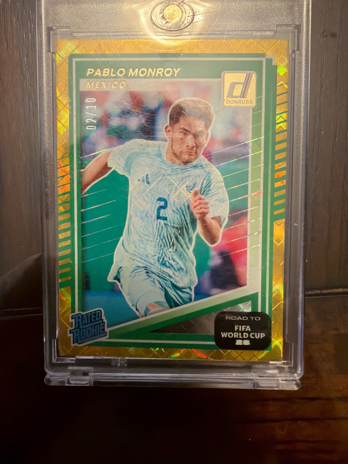 Pablo Monroy RC gold diamond 02/10 jersey match