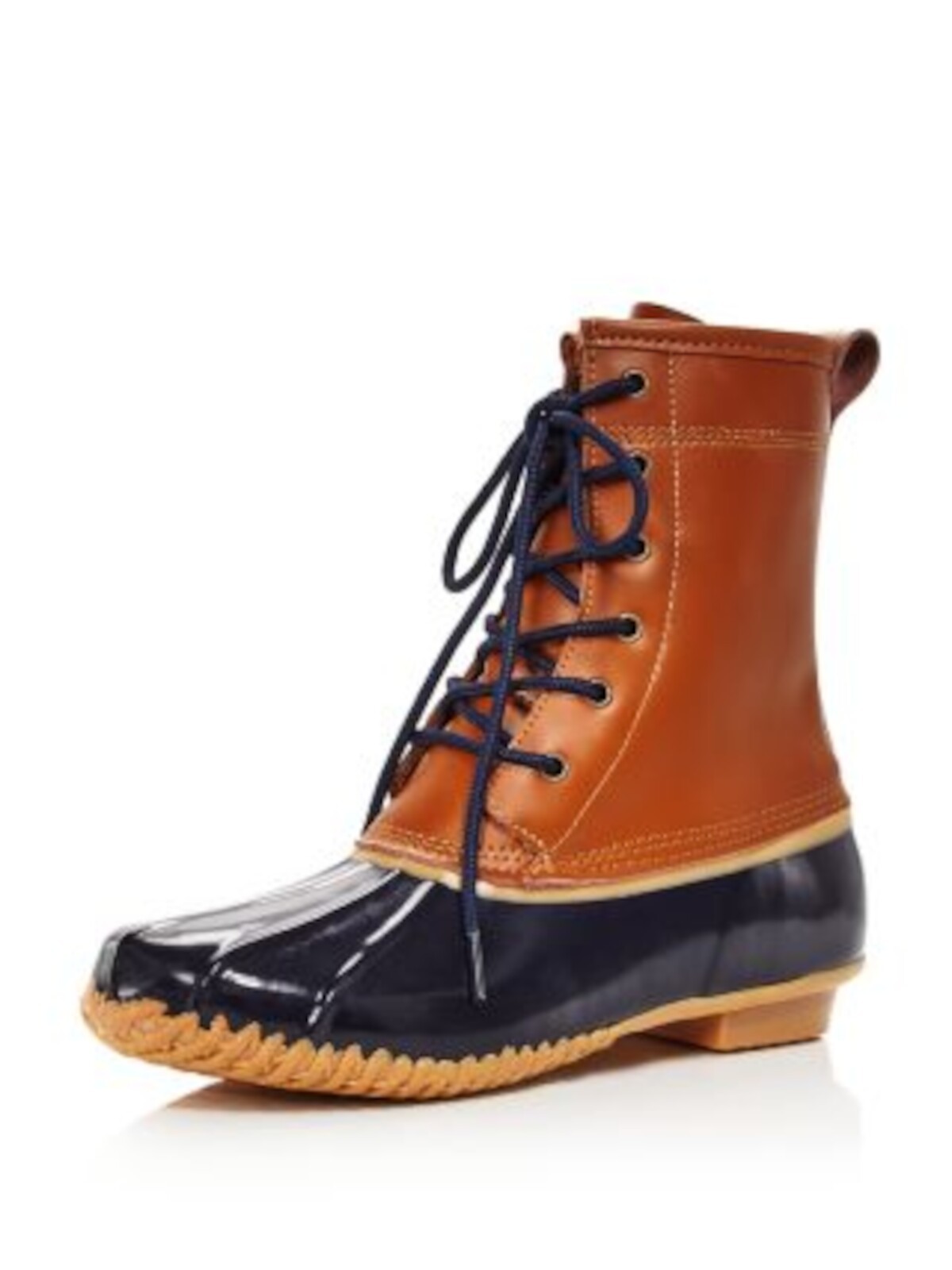 KHOMBU Женские коричневые кожаные сапоги Clarissa с круглым носком на блочном каблуке 6 M 4090₽