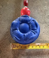 Antico sonaglio di fiori in celluloide vintage ottime condizioni