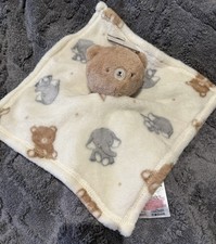 Primark Brown Bear Comforter BNWT Comfort Blanket Baby Soother Blankie Dou New