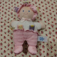 Taggies Mary Meyer My First Doll Pink White Waffle Plush Condition Issues See