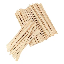 100 Pcs Wax Sticks, Wooden Waxing Strips, Eyebrow 100 Pack 