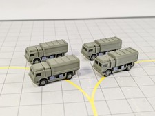 Militär Transport LKW (x4) Flughafen GSE Armee Fahrzeuge Maßstab 1:200 Diorama