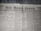 Civil War ABRAHAM LINCOLN May 2nd 1865 Daily Morning Chronicle Lincoln's Remains