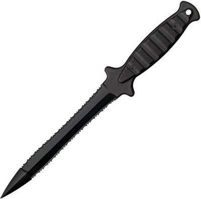 Cold Steel FGX Wasp Black Serrated Blade Fixed Knife - 92FMA