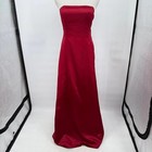 Women's Nicole Miller Structured Strapless Gown Ruby Red Dress 8