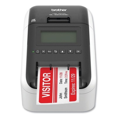 Brother QL820NWBC 5''x5.7''x9.2'' 110 Labels/min Print Speed Label Printer New
