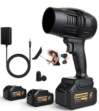 Electric Leaf Blower Cordless with Battery and Charger,300000RPM Air Turbo Je...