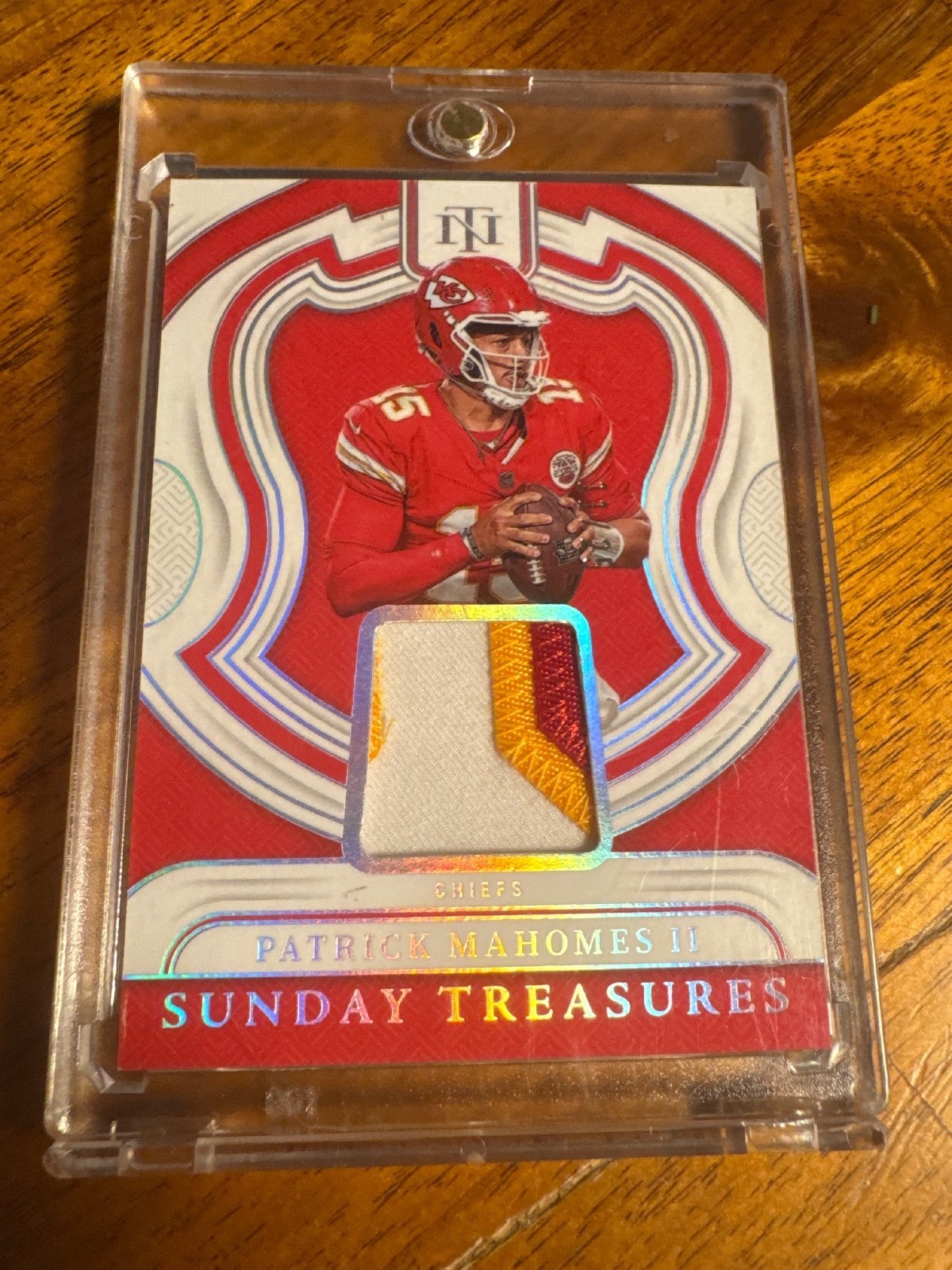 2024 National Treasures Sunday Treasures Patrick Mahomes Jersey Patch #11/25