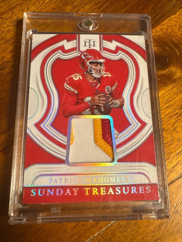 2024 National Treasures Sunday Treasures Patrick Mahomes Jersey Patch #11/25