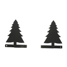 Village Wrought Iron CUR-TB-42 Pine Tree Tie Backs