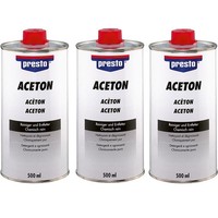 Presto Aceton 3X 500 Ml. Reiniger Und Entfetter