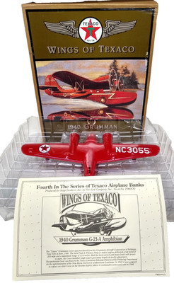 Ertl Wings of Texaco 1940 Grumman Goose G-21-A Diecast Bank 4th In Series F900