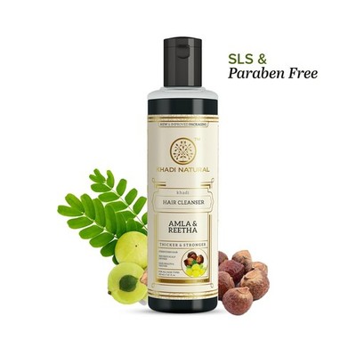 Khadi Amla Reetha Shampoo 210ml | Hair Fall Control & Growth | Herbal  