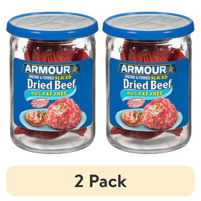 (2 pack) Armour Star Sliced Dried Beef, 9g Protein Per Serving, Canned Meat...