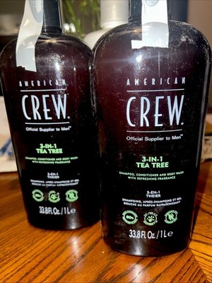 American Crew 3-In-1 Tea Tree Shampoo Conditioner and Body Wash (33.8oz)